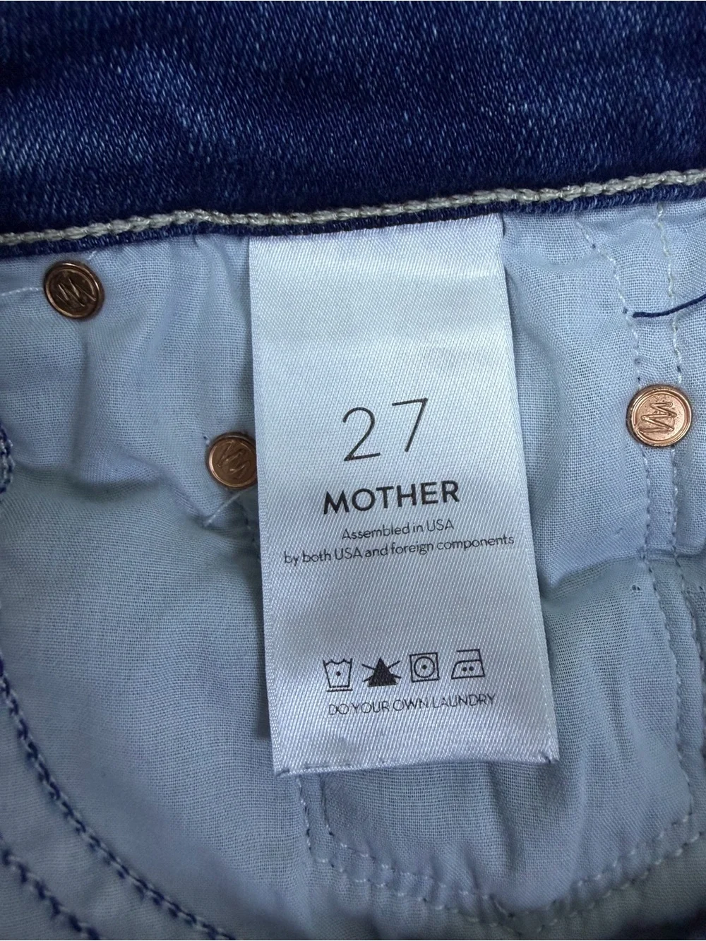 MOTHER The Insider Crop Step Fray Jeans Sweet And Sassy Size 27
